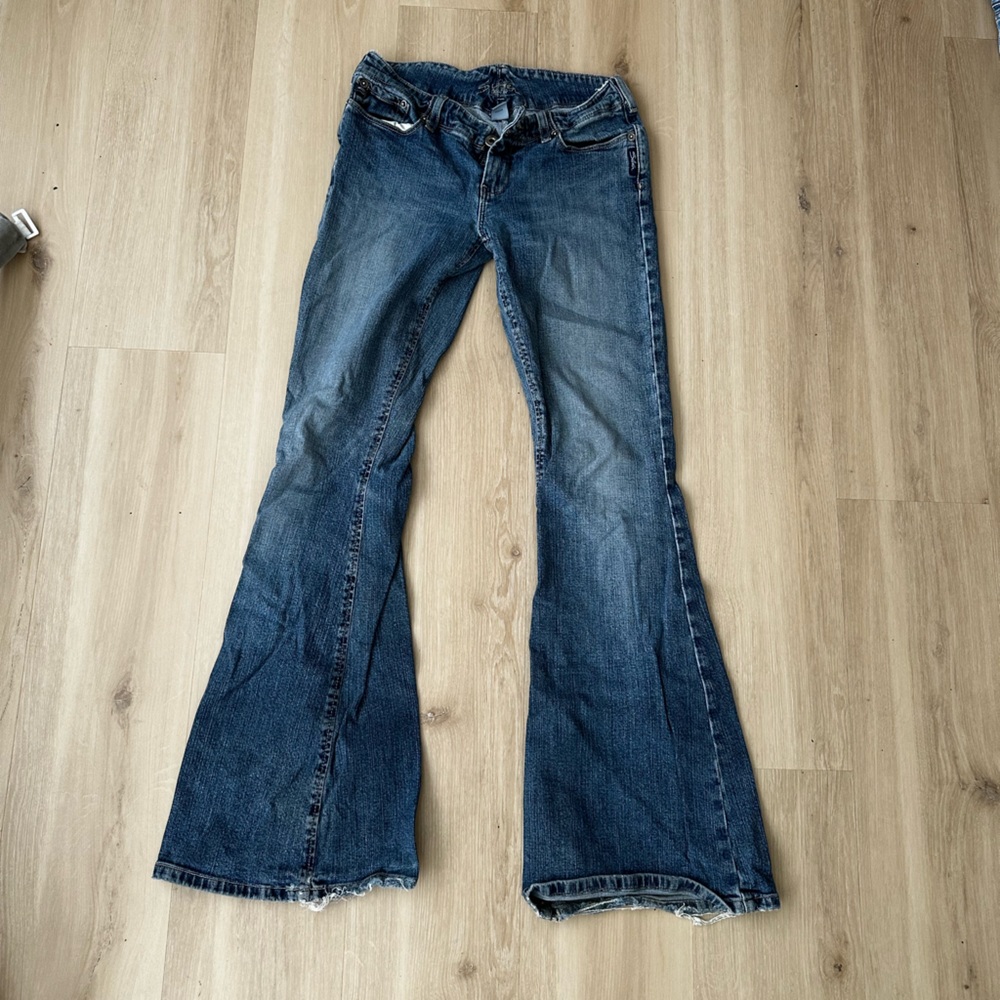 SILVER JEANS women flare low rise